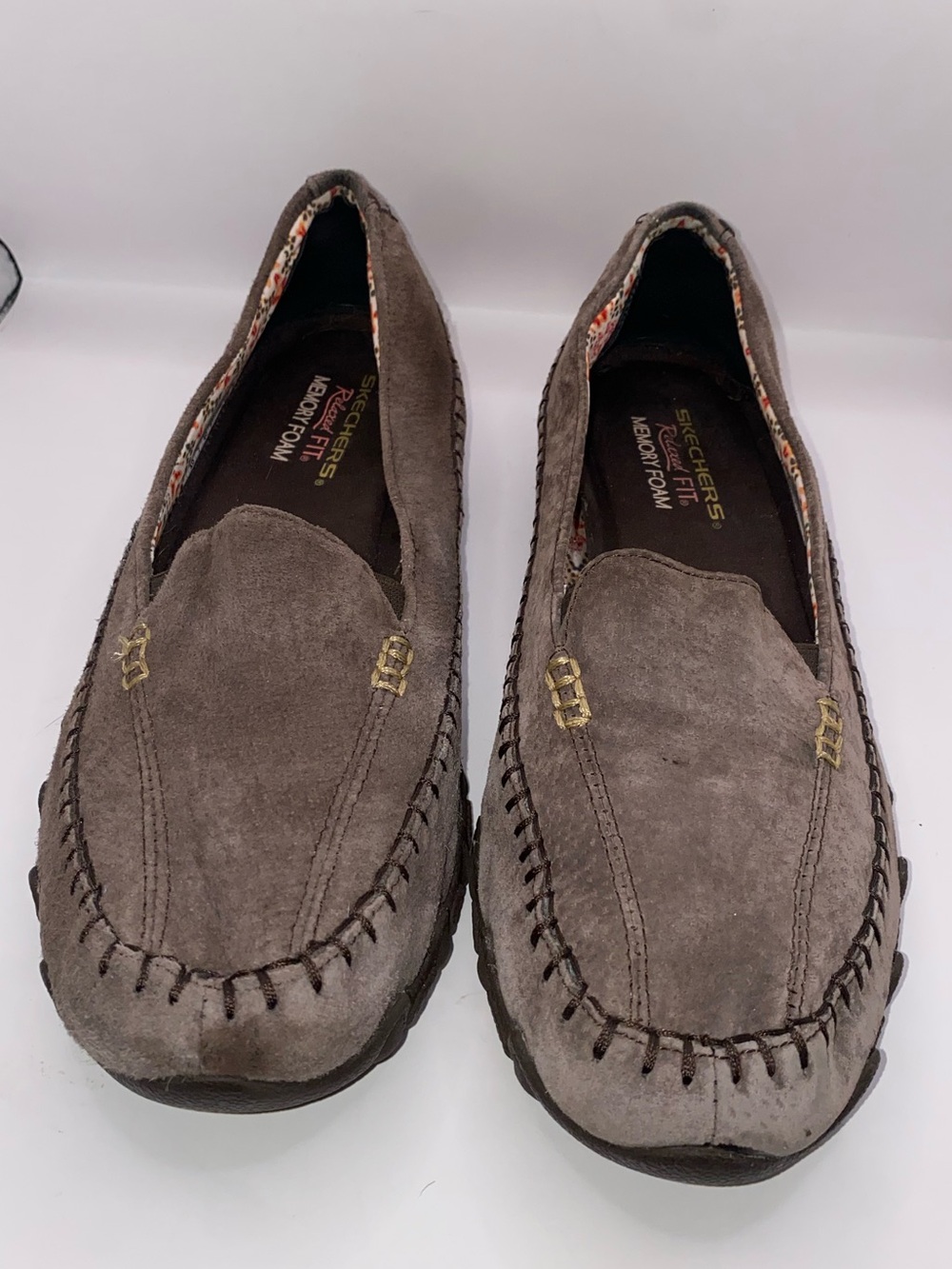 Skechers Women’s Bikers Pedestrian Memory Slip-On Moccasins in Chocolate - Picture 3 of 7